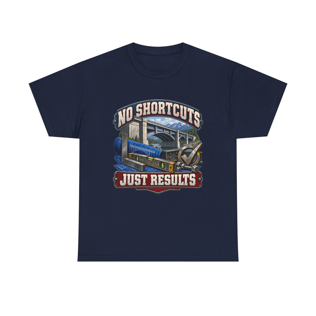 NO SHORTCUTS JUST RESULTS – Tradesman T-Shirt