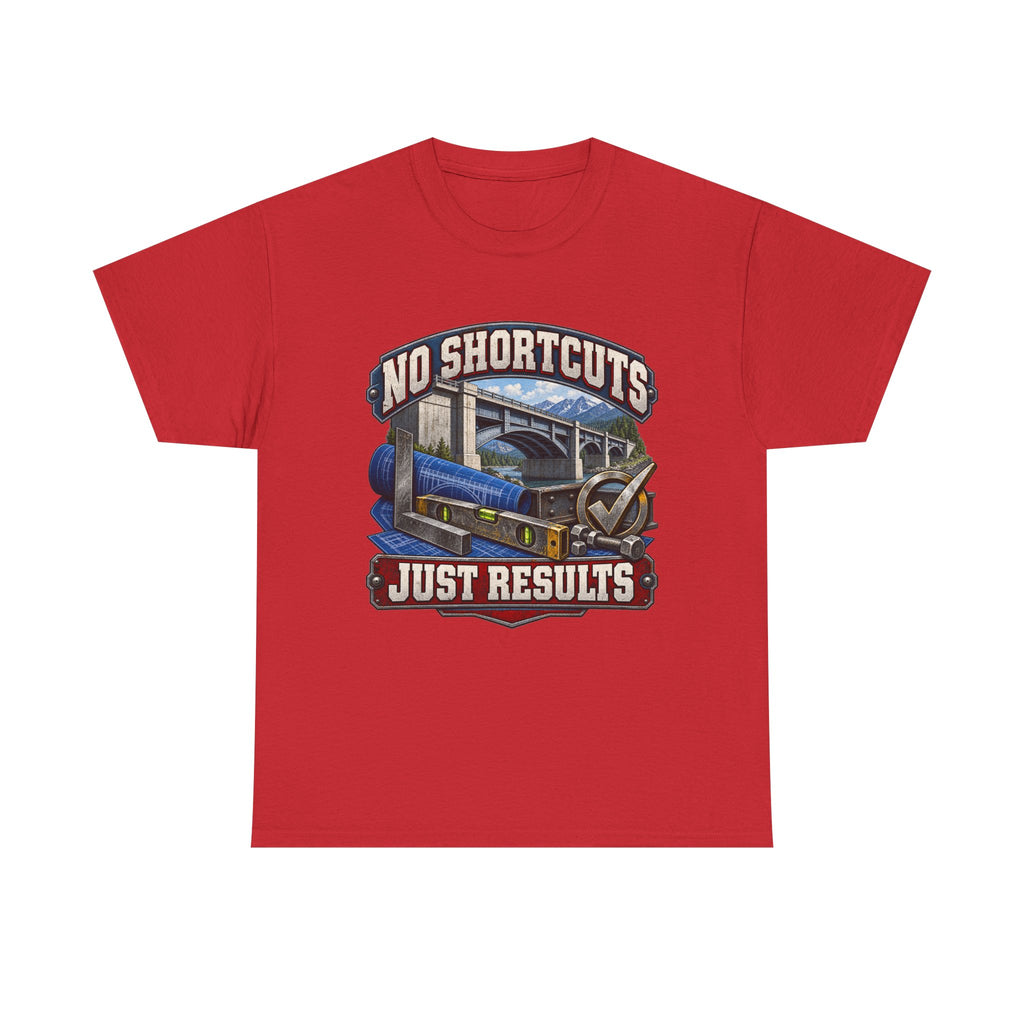 NO SHORTCUTS JUST RESULTS – Tradesman T-Shirt