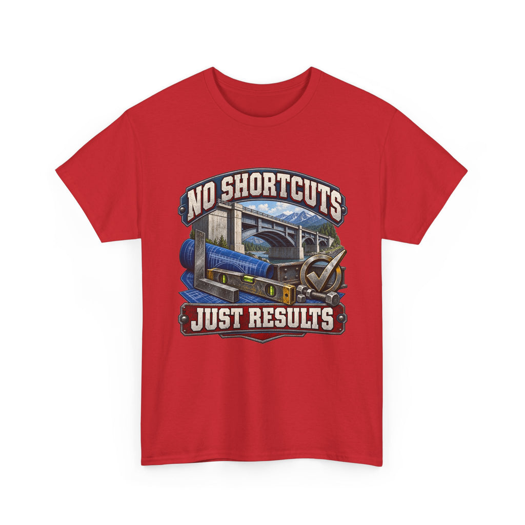NO SHORTCUTS JUST RESULTS – Tradesman T-Shirt