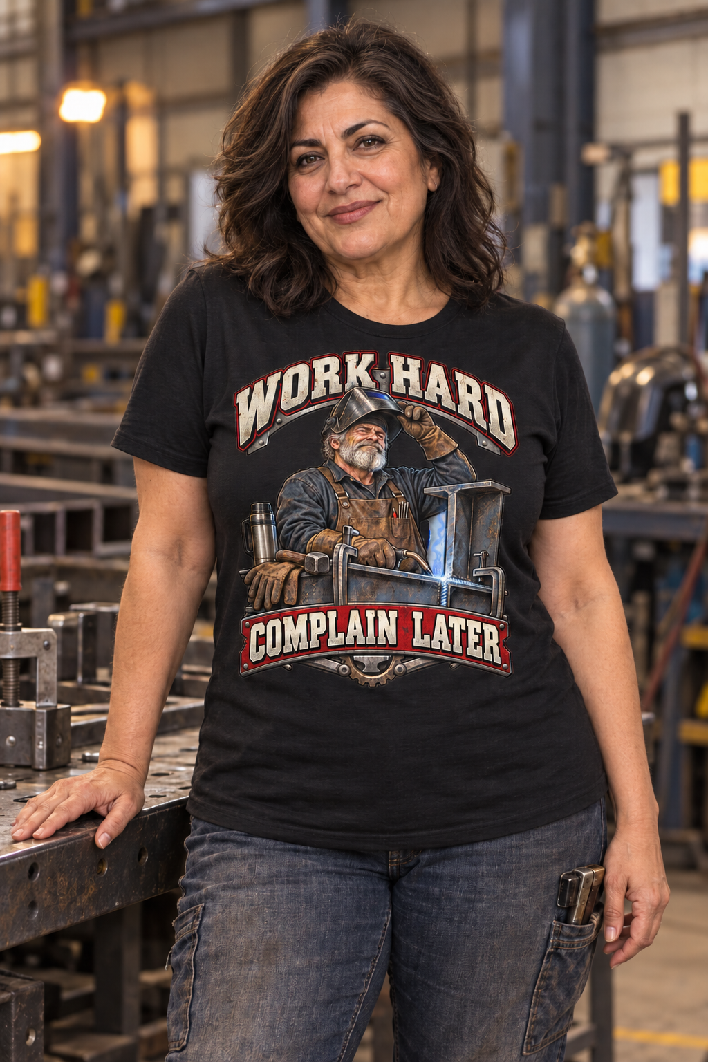 WORK HARD COMPLAIN LATER – Tradesman T-Shirt
