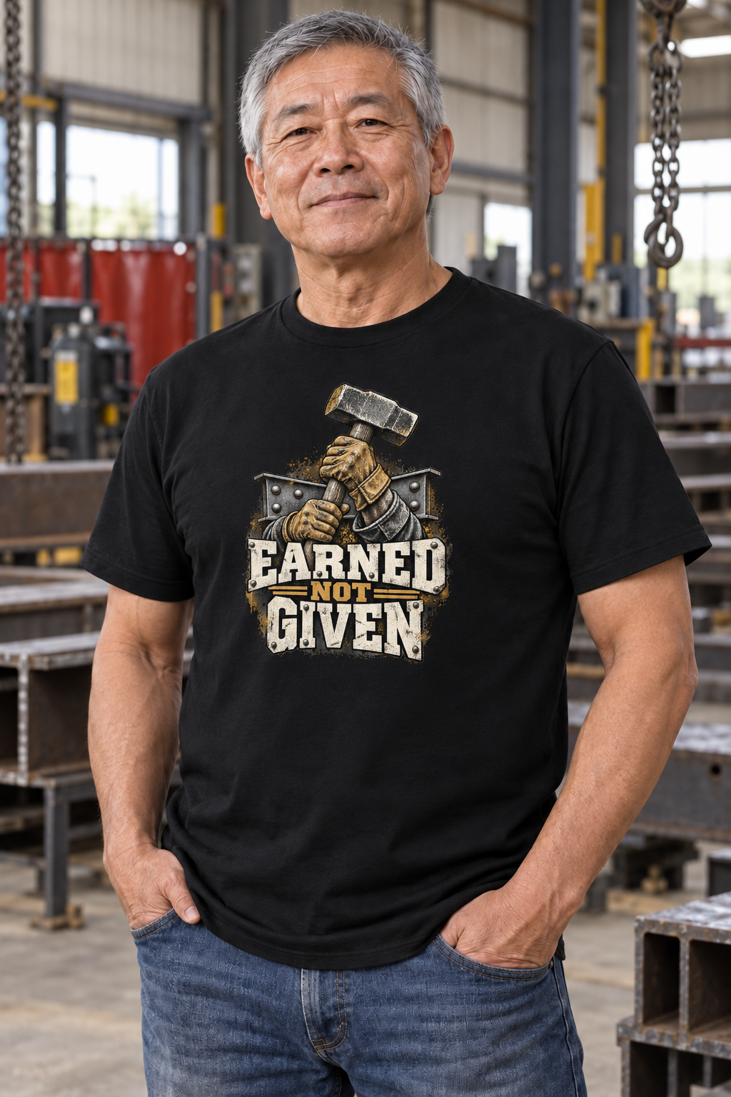 Earned Not Given – Tradesman T-Shirt