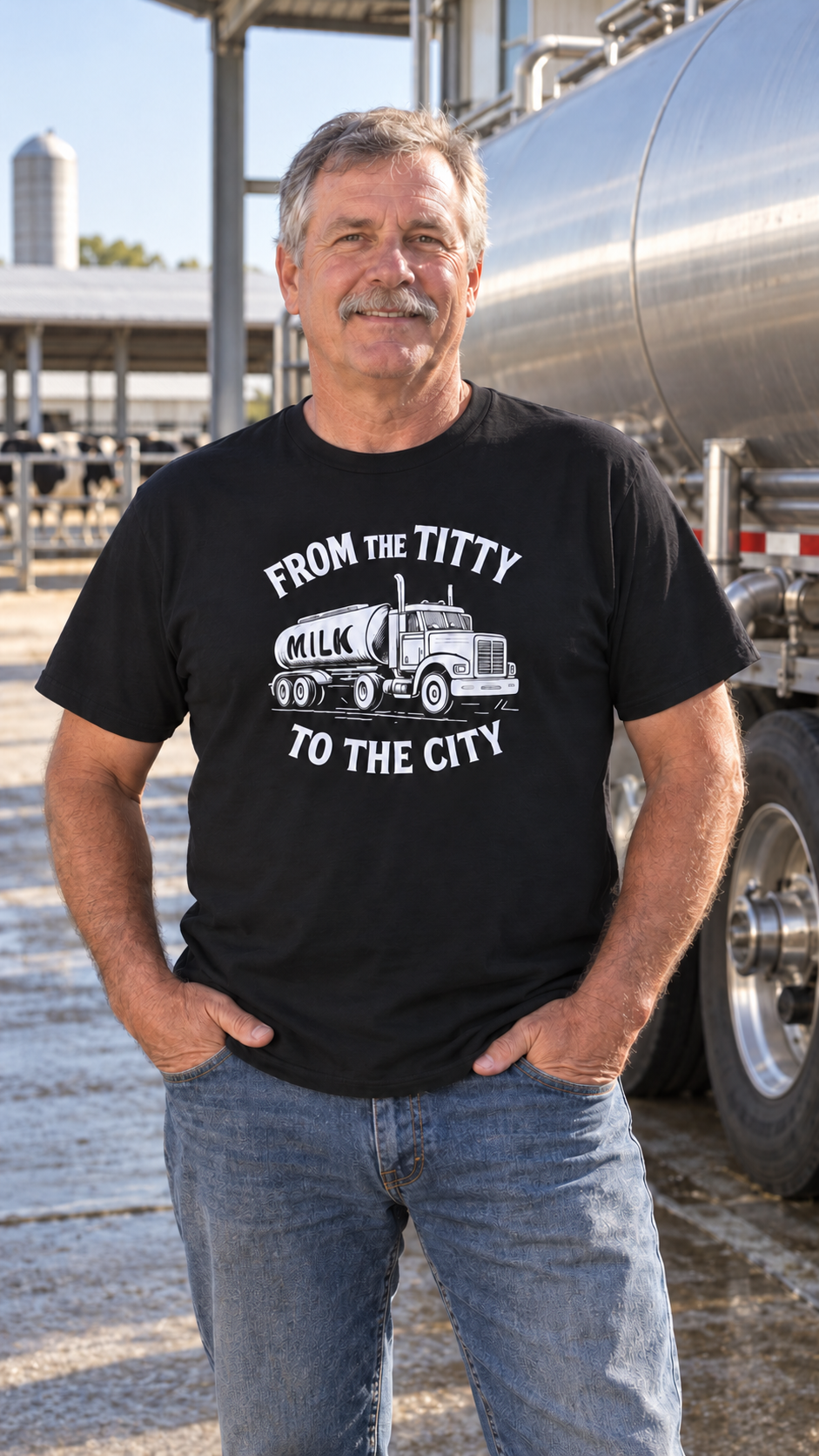 From the Titty to the City - Dairy Farmer Shirt
