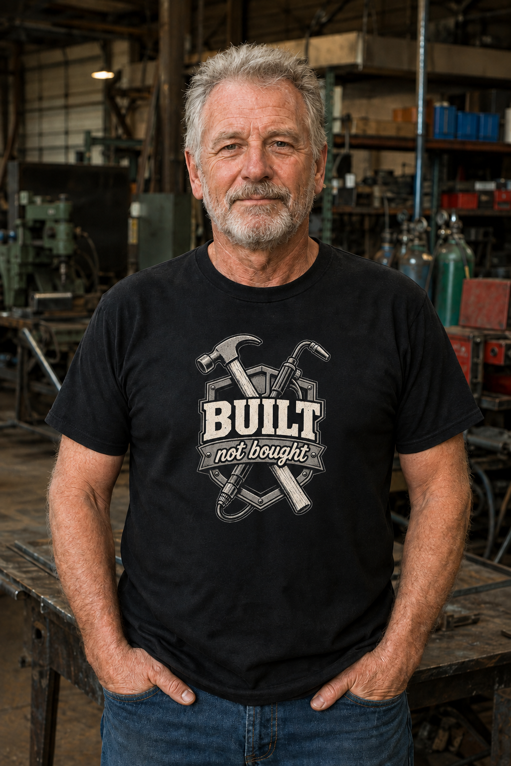 BUILT NOT BOUGHT - Tradesman T-Shirt